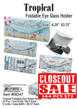 Tropical Foldable Eye Glass Holder